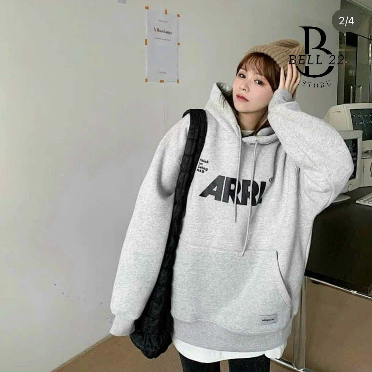 Hoodie Nỉ Ngoại Unisex Form Rộng Arrl B10447 – Bell22 Store