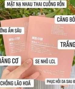 Hộp 50 Miếng Mặt Nạ Nhau Thai Cừu Cuống Rốn Nhật Bản Kt1- Gdn