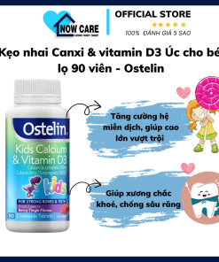 Kẹo Canxi D3 Khủng Long Vị Dâu Thơm Ngon – Ostelin