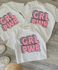 áo Thun Nữ Croptop Cổ Tròn Tay Ngắn Grl Pwr – Ausa House