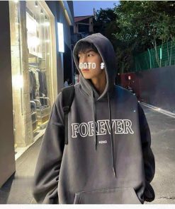 áo Khoác Nỉ Hoodie Nam Nữ Unisex Chống Nắng Chất áo Dày Dặn In Chữ Forever Siêu Sắc Nét Thiết Kế Với 2 Lớp Trùm đầu Bao đẹp Hàng Hot Trend-htm Fashion