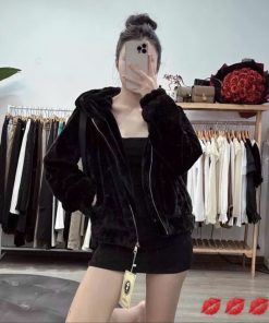 áo Khoác Lông 2 Lớp Nữ Với Form Rộng Và Chất Vải Của áo Dày Dặn Mặc ấm Cực Kì Có Mũ Siêu đẹp áo đẹp Hàng Hot Trend-htm Fashion