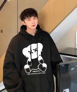 áo Khoác Nỉ Nam Nữ Trước áo Có In Hình Con Gấu Cute Chất Liệu Vải Dày Dặn Mặc đẹp Form Rộng Cá Tính Hàng Hot Trend-htm Fashion
