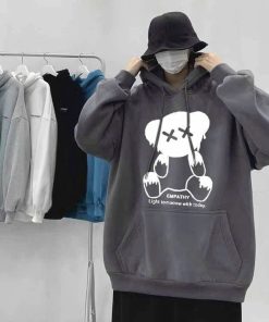 áo Khoác Nỉ Nam Nữ Trước áo Có In Hình Con Gấu Cute Chất Liệu Vải Dày Dặn Mặc đẹp Form Rộng Cá Tính Hàng Hot Trend-htm Fashion