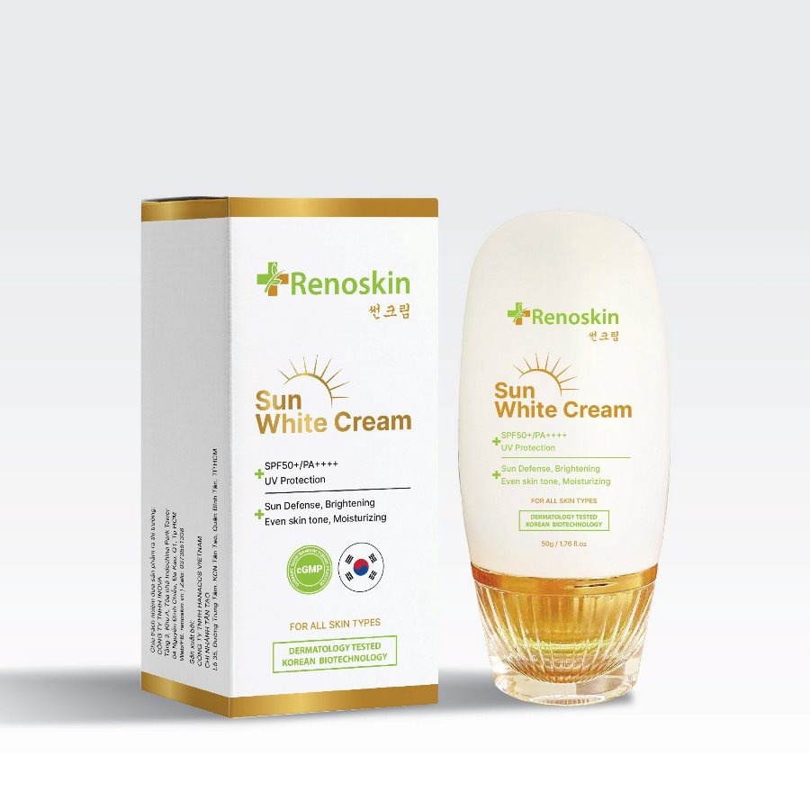 Kem Chống Nắng Thảo Dược Sun White Cream Korea 50g – Renoskin