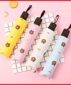 Dù Gấu, Dù Uv ô Dù Gấp Gọn Hình Gấu Brown Phong Cách Hàn Quốc Ctb353 – Bechip