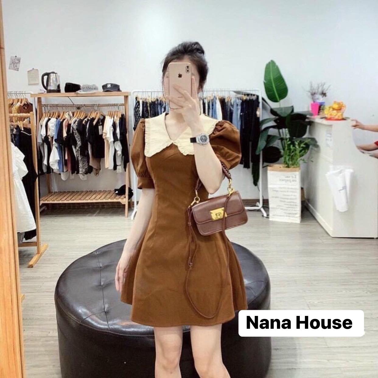 đầm Váy Nữ Kate Tay Phồng Cổ Sen Bt581 – Nana House