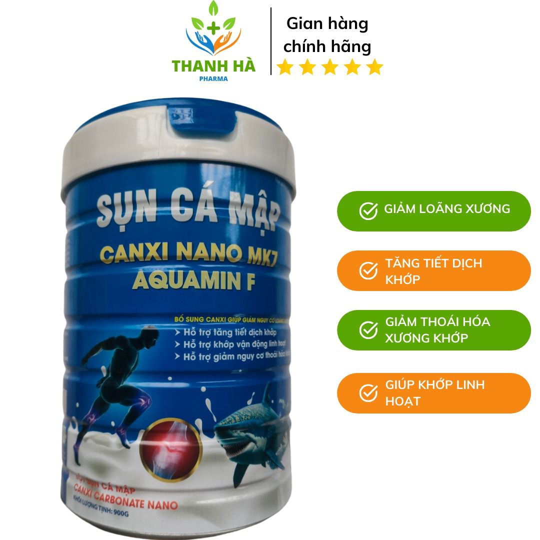 Thực Phẩm Bổ Xung Sụn Cá Mập Canxi Nano Mk7 Giảm Thoái Hóa, Giảm Loãng Xương,tăng Tiết Dịch Khớp – Cao Minh Chung