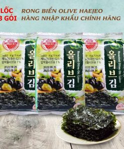 Lốc 3 Gói Rong Biển ăn Liền Cuôn Cơm Olive Gwangcheon Haejeo Hàn Quốc