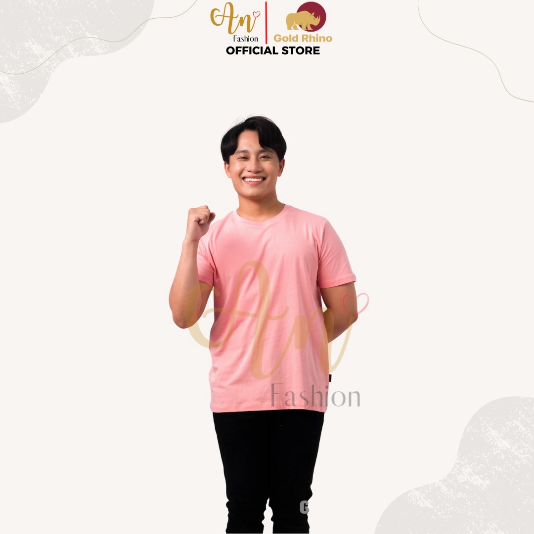 áo Thun Nam Cổ Tròn Màu Cà Rốt 100% Cotton Cao Cấp – Gold Rhino