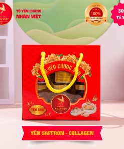 [2 Lốc Tặng 1 Hũ] Lốc 6 Hũ Yến 30% Yến Saffron Collagen Nhân Việt Hũ 70ml – Nhân Việt
