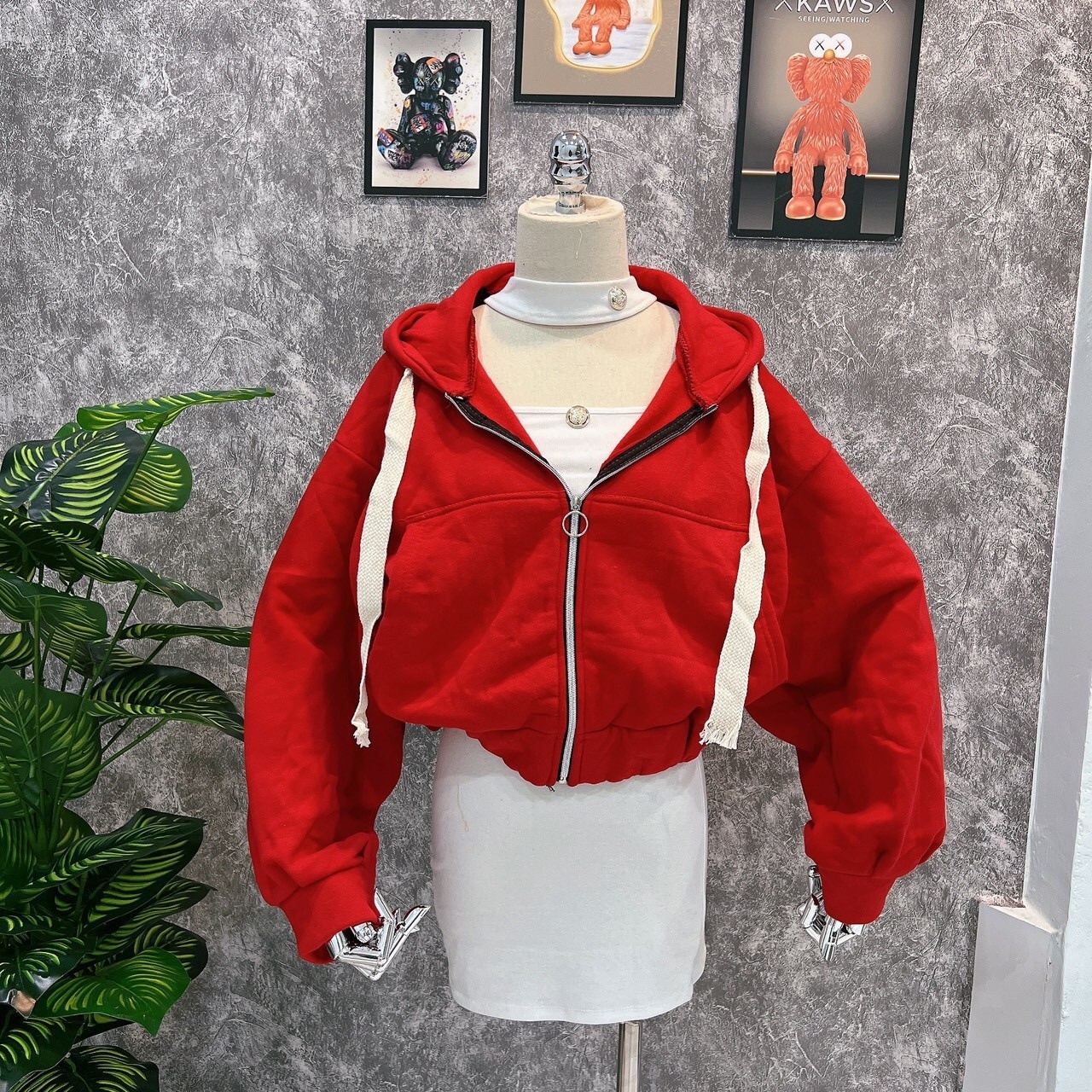 áo Khoác Nỉ Khóa Sắt Form Lửng Cao Cấp – Lê Phương House Boutique