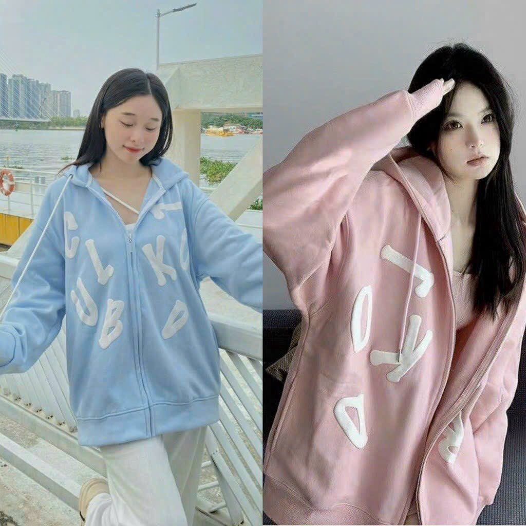 áo Khoác Hoodie Zip Chất Nỉ Thoáng Mát Phối Chữ Siêu Chất Sht92 – Minh Hà House