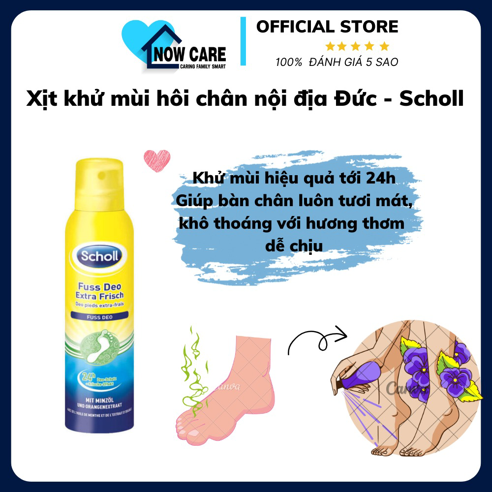 Xịt Khử Mùi Hôi Chân Nội địa đức – Scholl