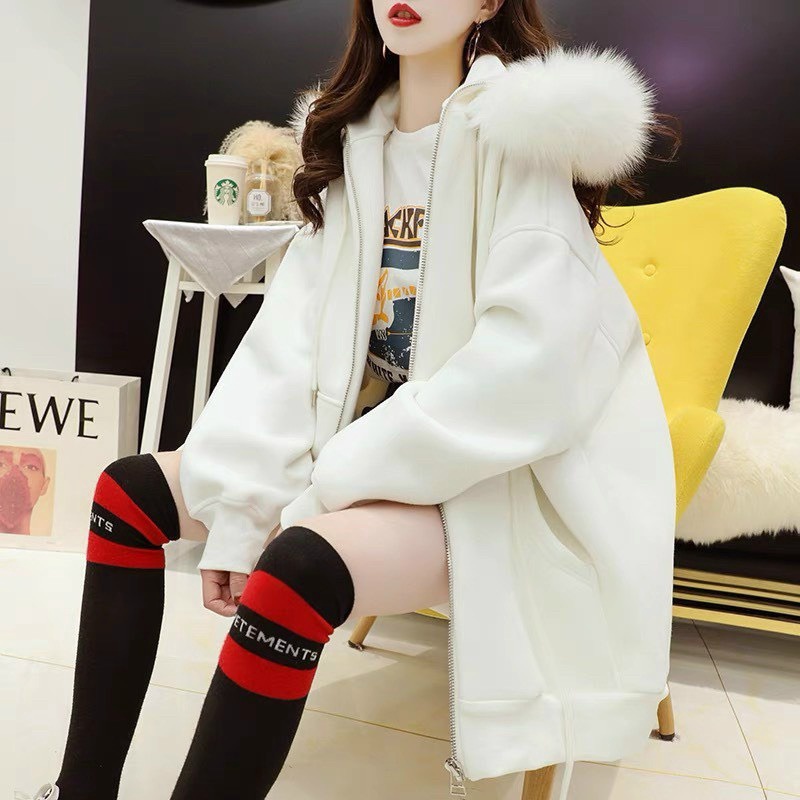 áo Khoác Hoodie Nỉ Bông Nam Nữ Vành Nón Làm Bằng Lông Vũ Siêu ấm Chất Liệu Vải Dày Dặn Form Rộng Bao đẹp áo Hot Trend-htm Fashion