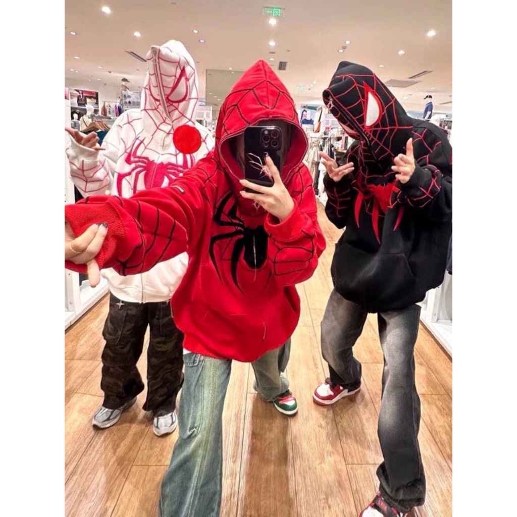 áo Khoác Hoodie Nỉ Nam Nữ Với Chất Dáng Phối Người Nhện Trùm đầu Phong Cách Siêu đẹp Chất Vải Dày Dặn Có Nón Siêu Dễ Thương áo đẹp Hàng Hot Trend-htm Fashion