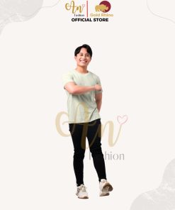 áo Thun Nam Cổ Tròn Màu Bơ Sữa 100% Cotton Cao Cấp – Gold Rhino