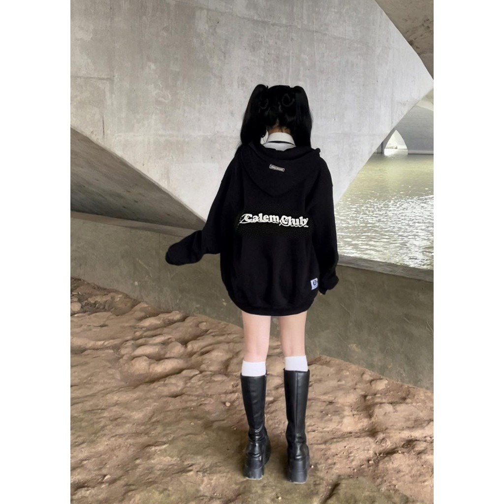 áo Khoác Nỉ Calem Dây Kéo Zip Nam Nữ Unisex Form Rộng Sa771 – Sam Store