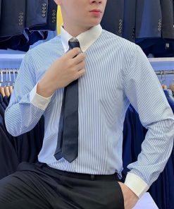áo Sơ Mi Nam Tuto5 Menswear Kẻ Sọc Dài Tay Form Slim Fit Cao Cấp Chính Hãng Smt05 – Tuto5