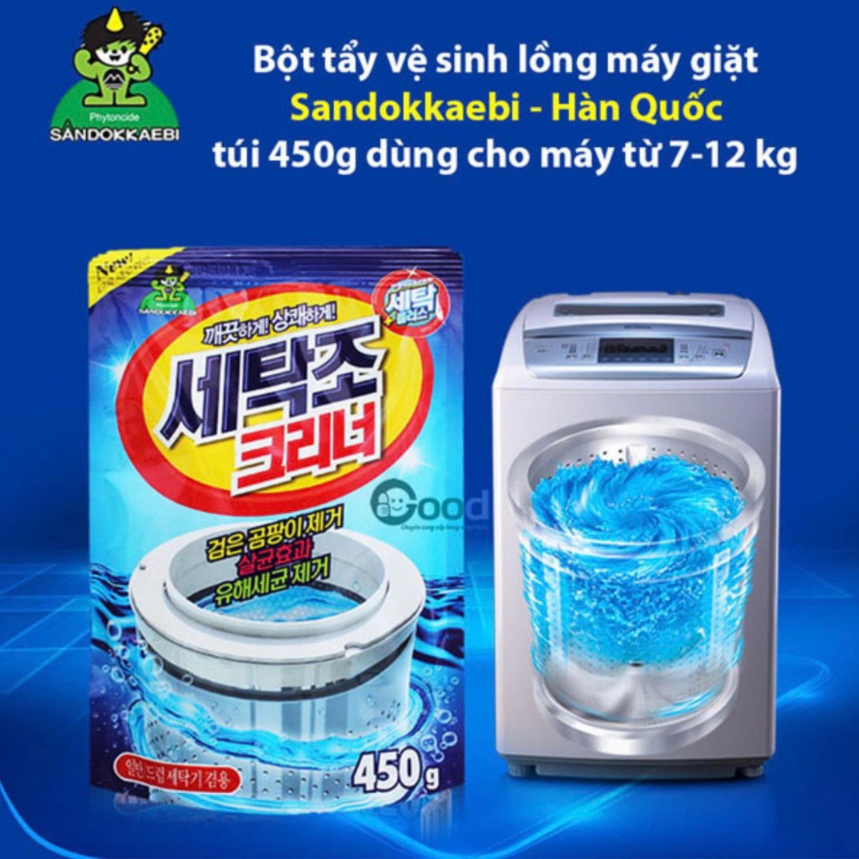 Bột Tẩy Lồng Máy Giặt Hàn Quốc Siêu Sạch Ad321 – ánh Dương