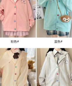 áo Khoác Nữ Phối Theo Phong Cách Form Rộng Kèm Cúc Bấm Chất Liệu Vải Dày Dặn Siêu đẹp Hàng Hot Trend-htm Fashion