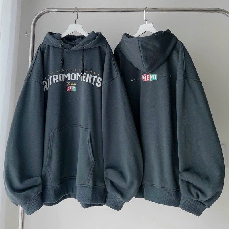 áo Khoác Hoodie Nỉ Ngoại Nam Nữ Phối Theo Dáng Form Rộng áo Có In Chữ Rftromomenrts Siêu đẹp Có Nón Trùm đầu Vip Hàng Hot Trend-htm Fashion