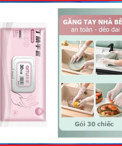 Hộp 30 Chiếc Găng Tay Siêu Dai, Siêu Bền, Sử Dụng Nhiều Lần Ctb408 – Bechip