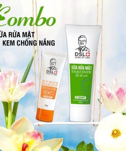 Combo Sữa Rửa Mặt Thảo Dược Và Kem Chống Nắng- Dsl