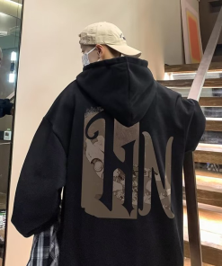Hoodie In Nỉ Bông Cotton Form Rộng Oversized- Phong Boutique