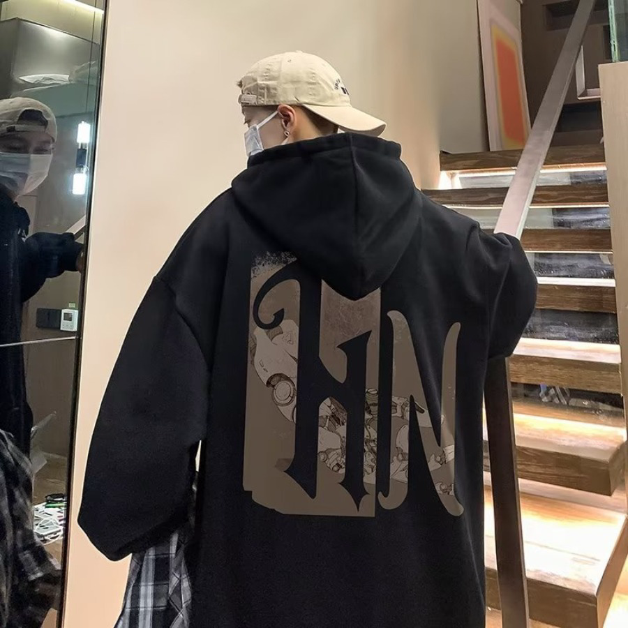 Hoodie In Nỉ Bông Cotton Form Rộng Oversized- Phong Boutique