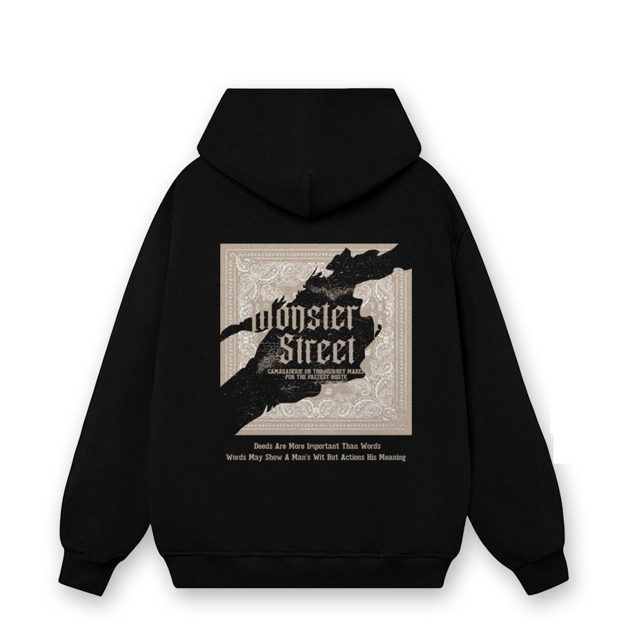 Hoodie Camarra Nỉ Bông Cotton Form Rộng Mũ To 2 Lớp – Monster X Street
