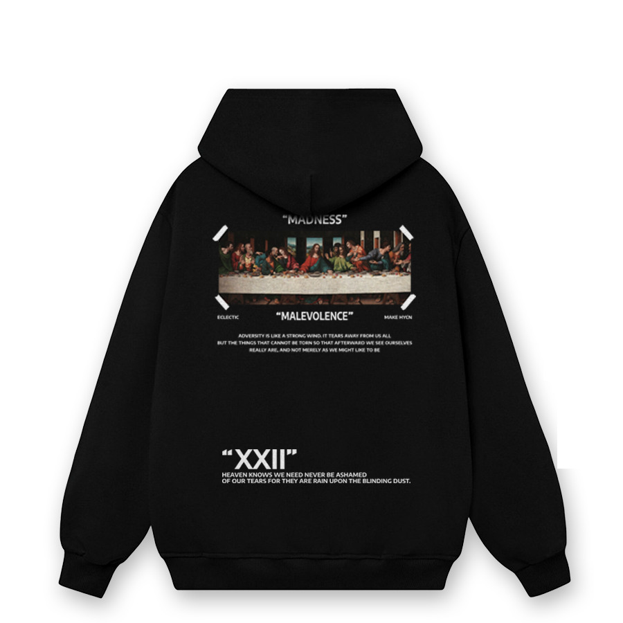Hoodie Madness Nỉ Bông Cotton Form Rộng Mũ To 2 Lớp – Monster X Street