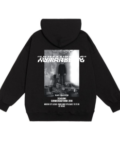 Hoodie Human Being Nỉ Bông Cotton Form Rộng Mũ To 2 Lớp – Monster X Street