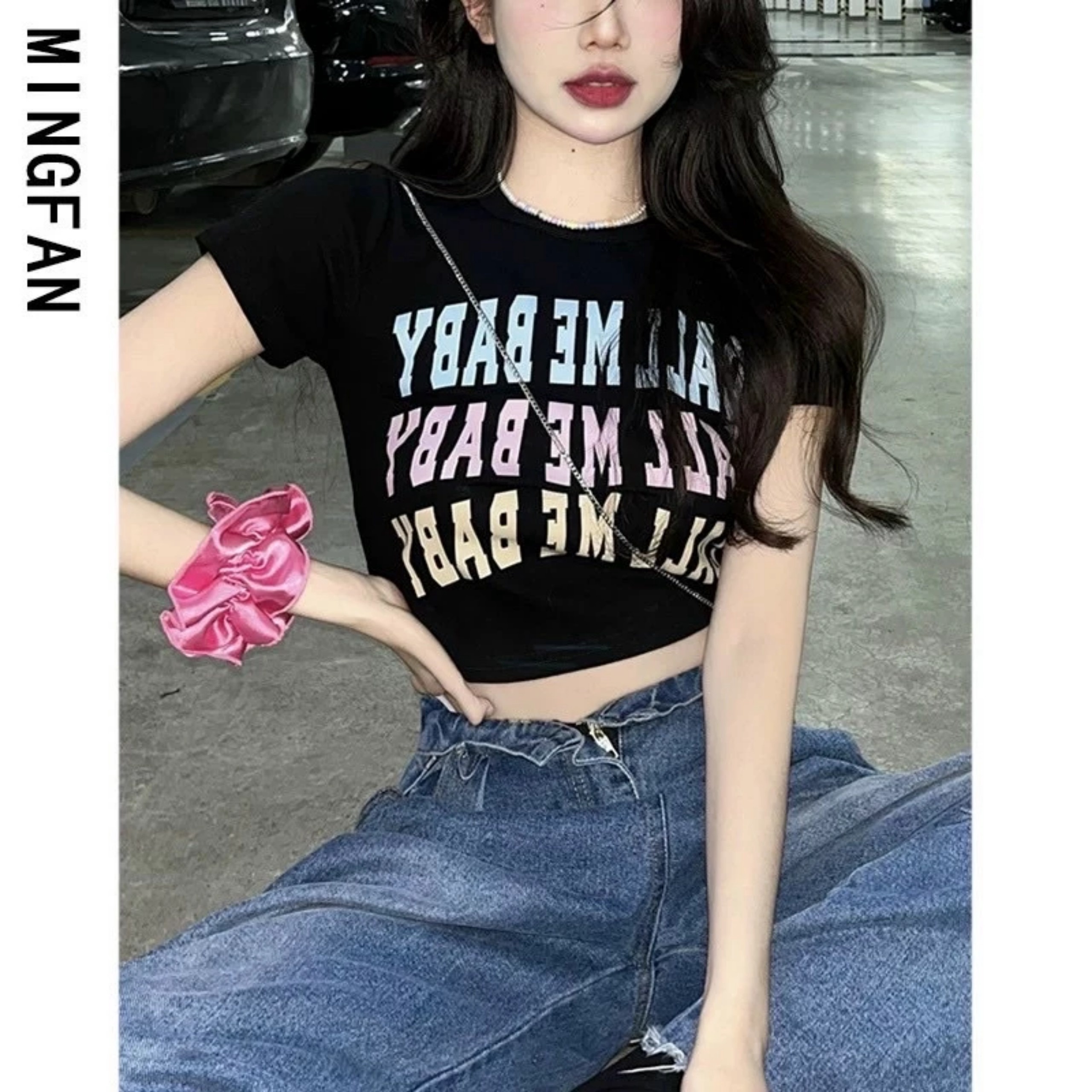 áo Phông Croptop Nữ Oali Me Paby