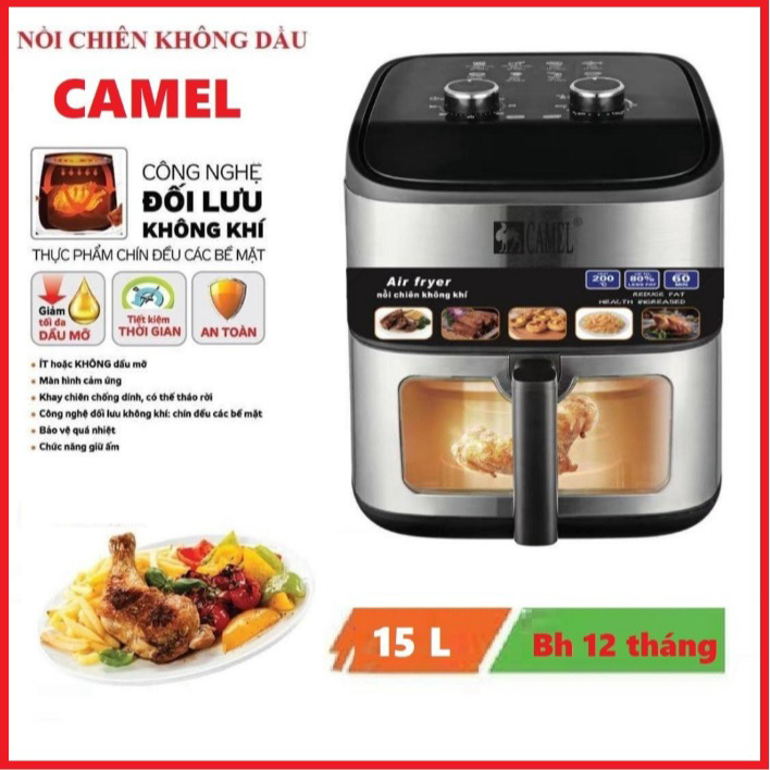 Nồi Chiên Không Dầu Camel/misu 15l Chính Hãng Cao Cấp Ctb415 – Bechip