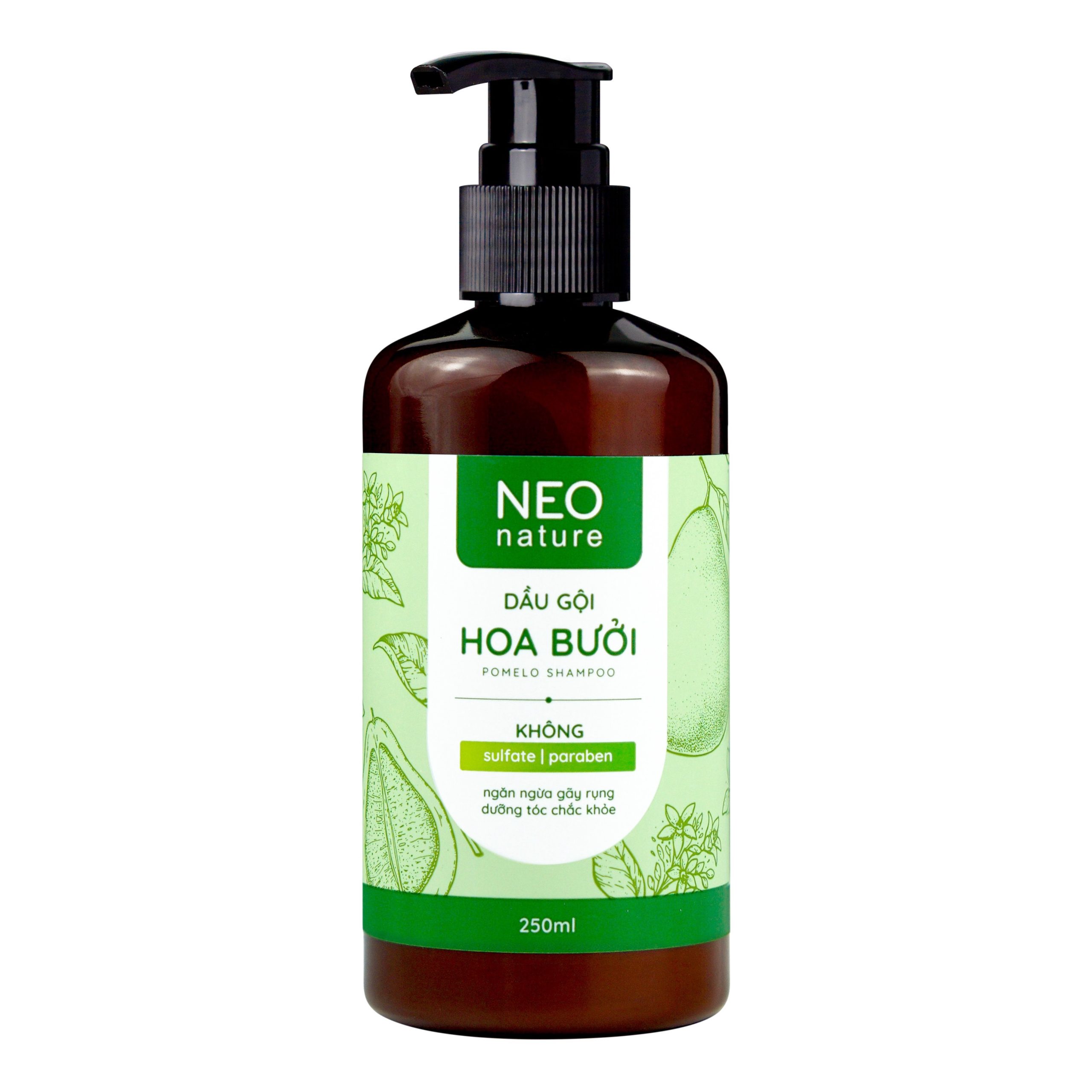 Dầu Gội Hoa Bưởi Giảm Gãy Rụng Tóc 250ml – Neo Nature