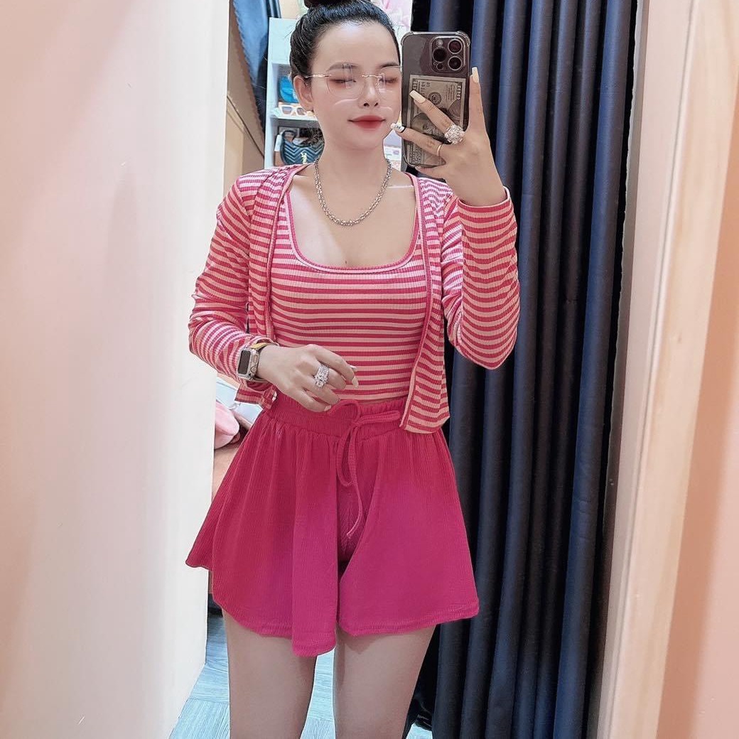 Set Bộ Thun Gân đùi 3 Món – Lê Phương Boutique