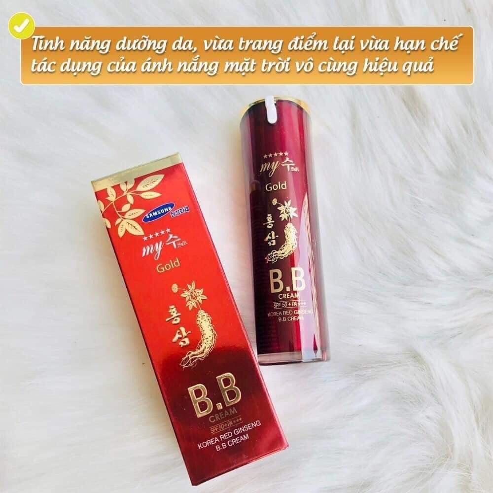 Kem Nền Bb Cream Hồng Sâm đỏ My Gold Hàn Quốc Che Khuyết điểm, Chống Nắng Ad387 – ánh Dương