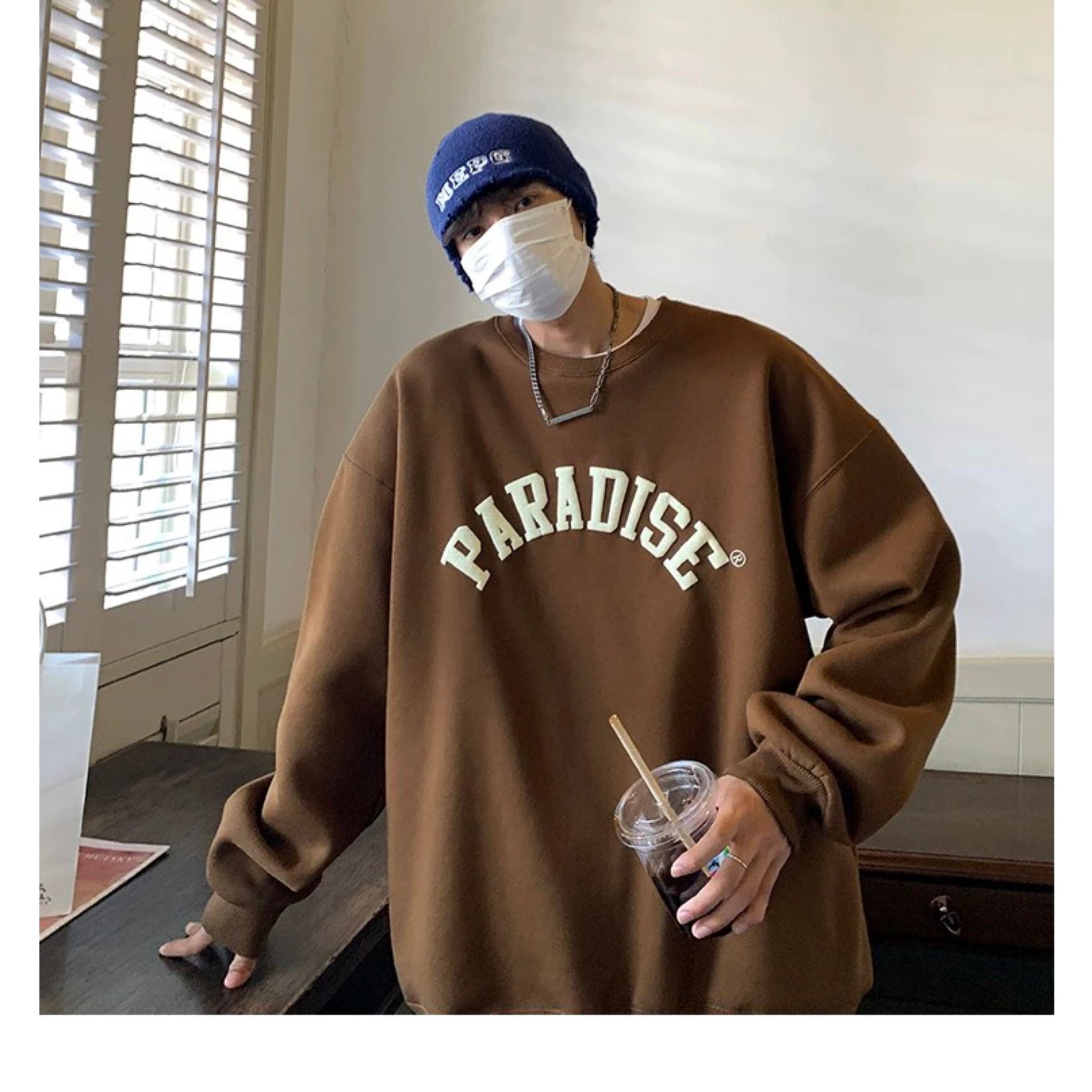 áo Sweater Cổ Tròn Tay Dài Nam Nữ Paradise