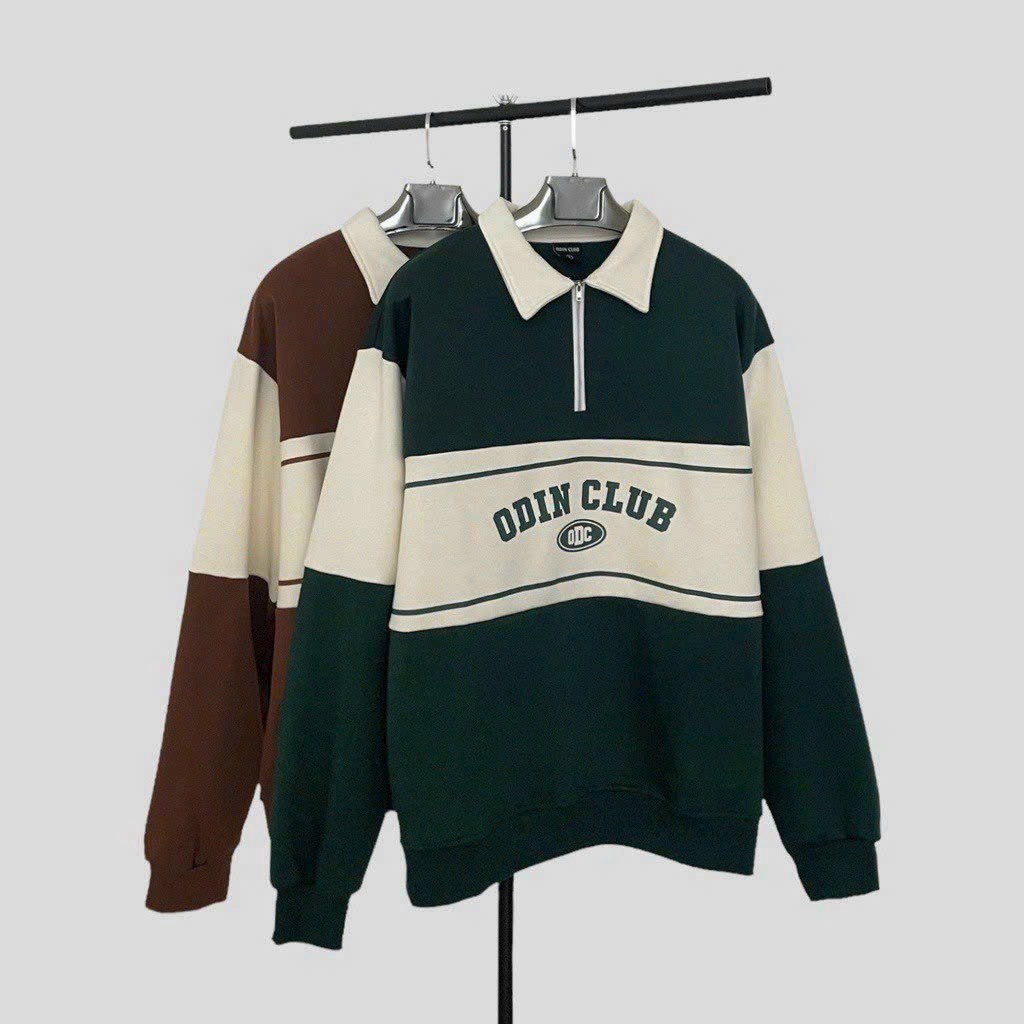 áo Khoác Nỉ Phối Form đẹp In Kèm Chữ Odin Club Chất Vải Dày Dáng Cổ Bẻ Khóa Kéo Hàng Siêu Hot Trend-htm Fashion