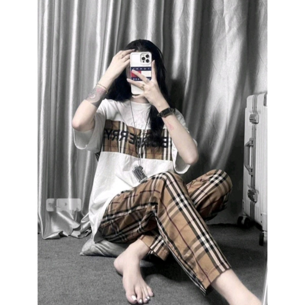 Bộ Dáng Dài Form Rộng Unisex Thời Trang