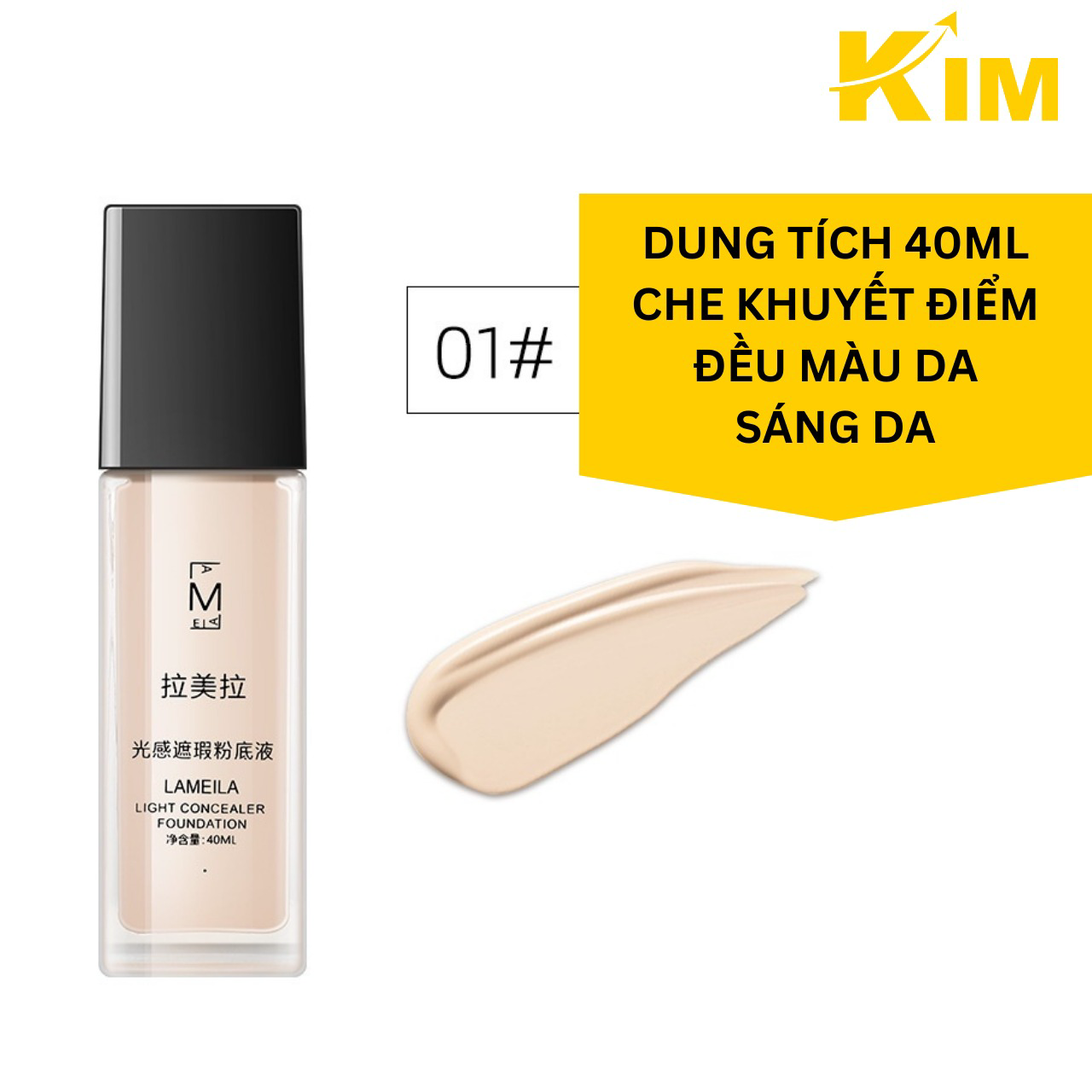 Kem Nền Bb Cream, Kem Nền Che Khuyết điểm Lameila Chống Thấm Nước – Kim