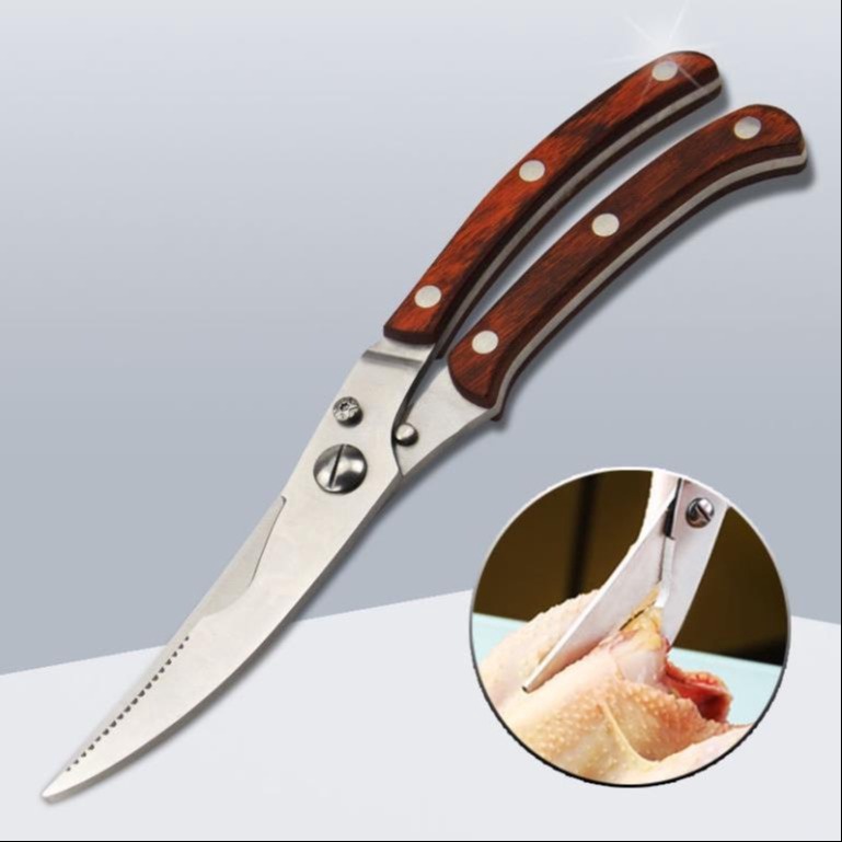 Kéo Nhật Cắt Gà Cán Gỗ Nâu Seki Japan 25cm – Gdn