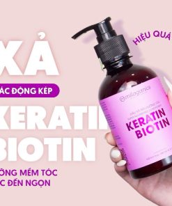 Dầu Xả Tóc Biotin & Keratin 4% Siêu Tăng Cường Mọc Tóc, Dưỡng Mềm, Ngừa Rụng 240ml-milaganics