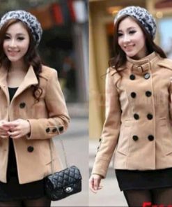 áo Khoác Vet Nữ Dáng Form Rộng Phối Nhiều Cúc Bấm Trên áo Siêu Xịn Chất Liệu Vải Dày Mịn Cổ Tròn Cạp Cao Hàng Hot Trend-htm Fashion