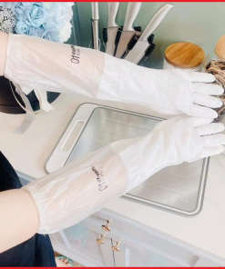 Găng Tay Cao Su Loại Dài Có Chun, Lót Nỉ Ctb456 – Bechip