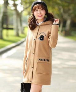 áo Khoác Nỉ Nữ Thêu Chữ Mini Cat Siêu Xinh Kèm Túi Hộp Chất Vải Dày Mịn Form Rộng Kèm Nón Trùm đầu To Hàng Hot Trend-tm Fashion