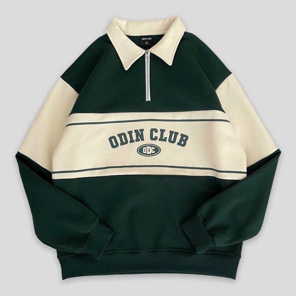 áo Hoodie Cổ Trụ Unisex Nam Nữ Vải Nỉ Dày Dặn Phối Dây Kéo Ngực Odi Tp99 – Golden Dream