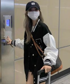 áo Khoác Nỉ Bomber Nữ Nam Thêu Nổi Chữ A Chất Dáng Form Rộng Vải Dày Mịn Kèm Cúc Bấm Siêu Xinh Hàng Hot Trend-htm Fashion