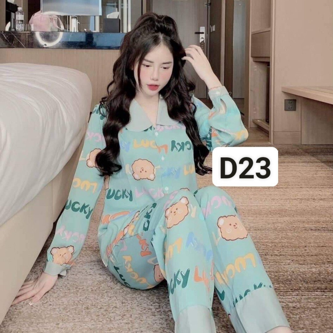 Sét Bộ Pijama Dài Tay ( 40-60kg ) Nhiều Họa Tiết Xinh Xắn